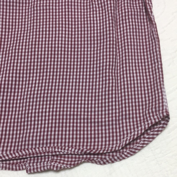 12m (4/$20) Maroon Check Shirt by Calvin Klein - Picture 10 of 15